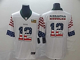 Nike Packers 12 Aaron Rodgers White USA Flag Fashion Limited Jersey,baseball caps,new era cap wholesale,wholesale hats